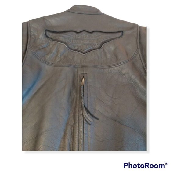 Women's Medium M Harley-Davidson Leather Vest & Jacket 98515-99VW No Liner RARE - Picture 2 of 10
